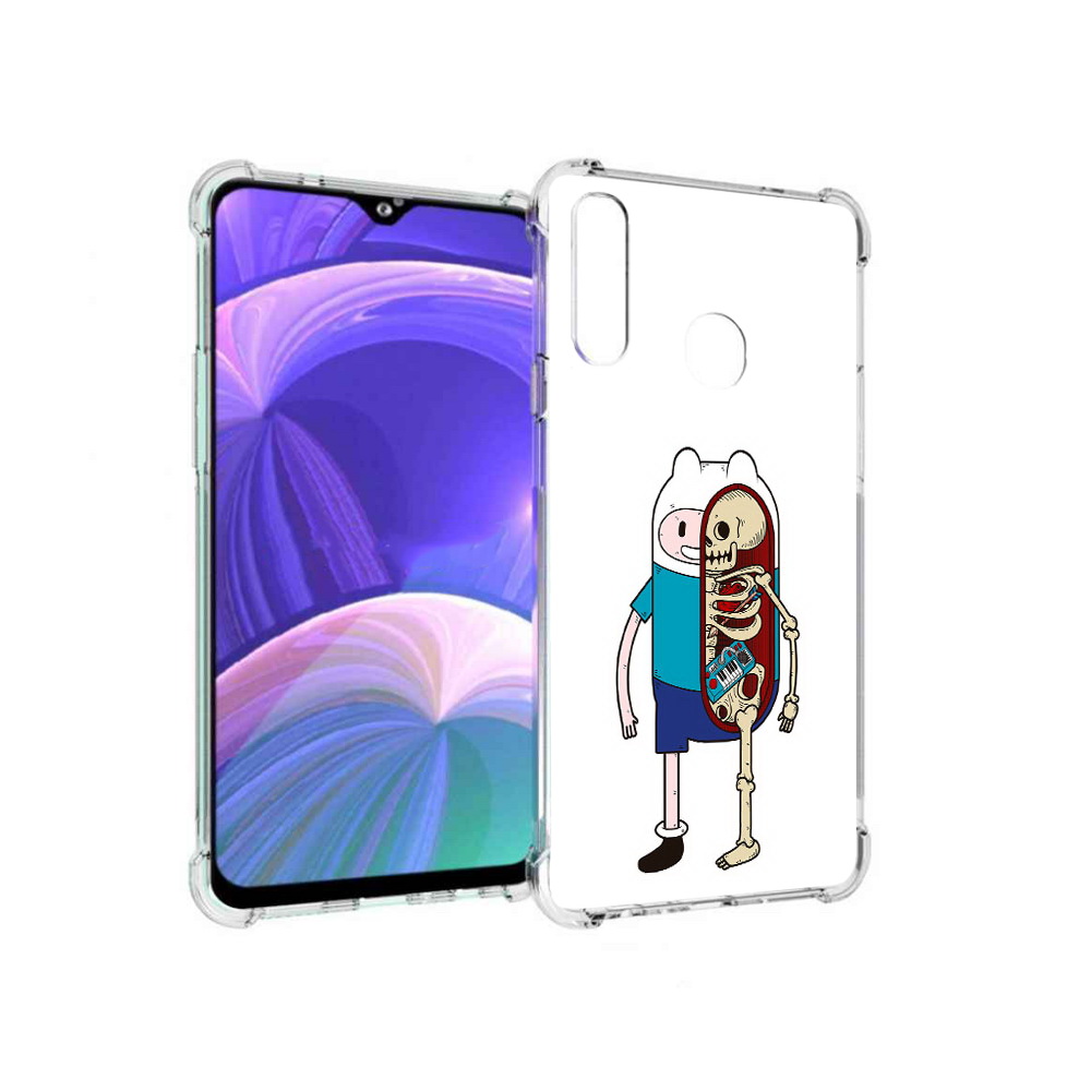 

Чехол MyPads Tocco для Samsung Galaxy A20s Финн скелет (PT139755.554.187), Прозрачный, Tocco