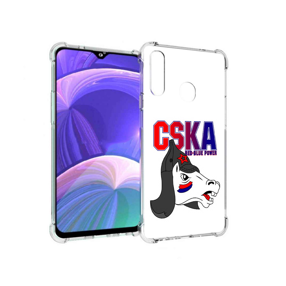 

Чехол MyPads Tocco для Samsung Galaxy A20s ФК ЦСК лошадка россия (PT139755.554.179), Прозрачный, Tocco