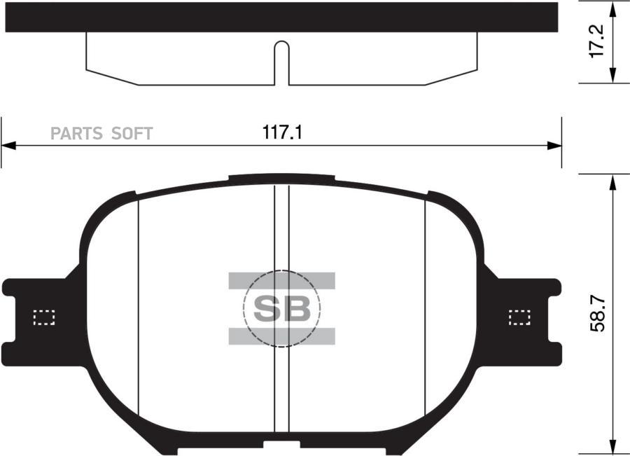 

Тормозные колодки Sangsin brake дисковые SP1272