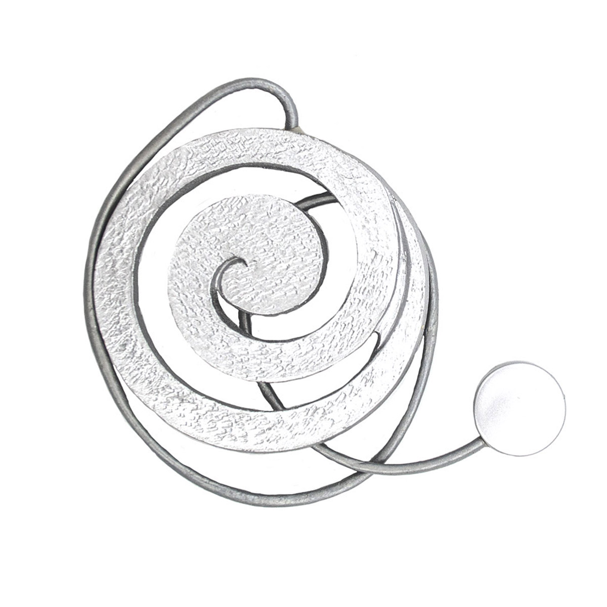 Подхват магнитный для штор 'завиток' 8928, упак(2шт), серебряный