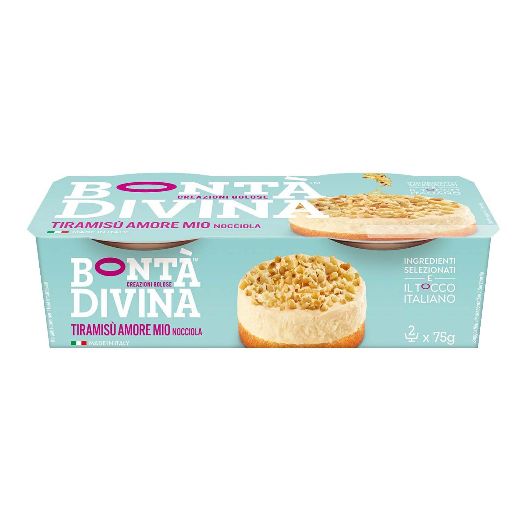 

Десерт Bonta Divina Тирамису со вкусом лесного ореха 75 г х 2 шт