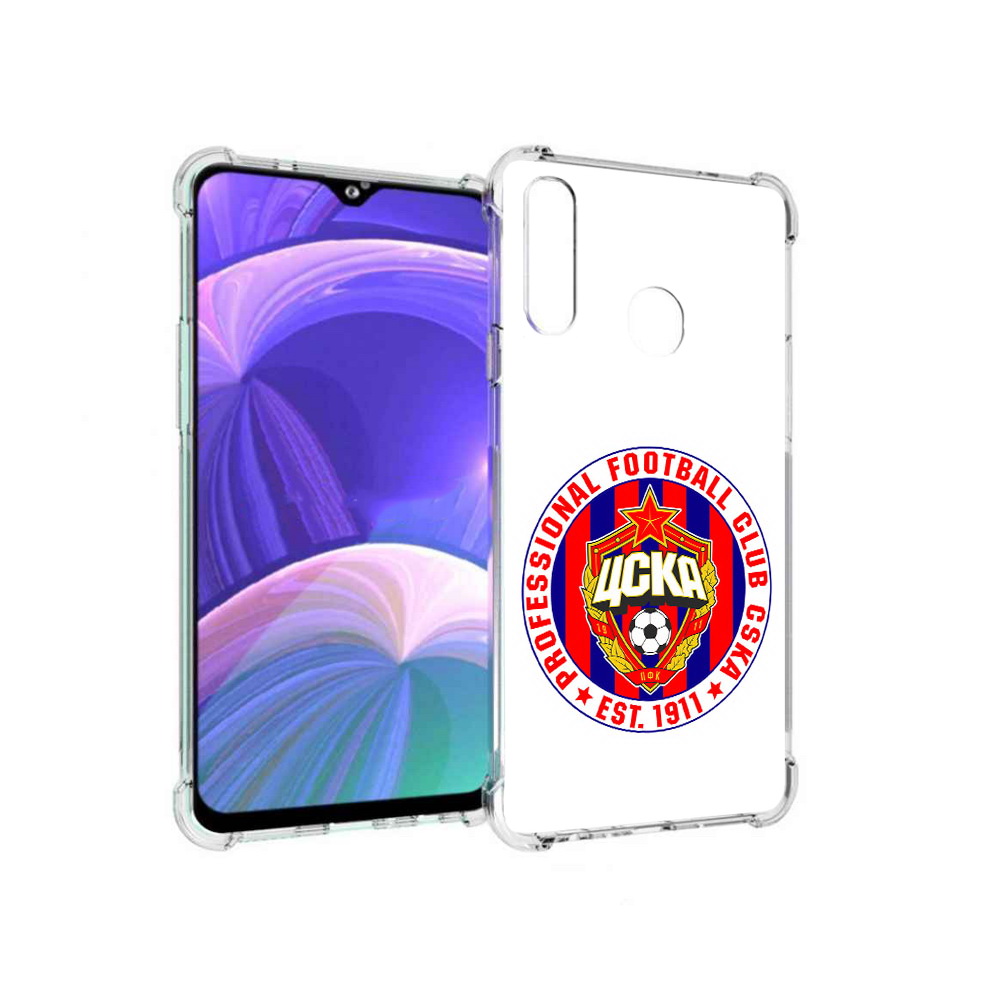 

Чехол MyPads Tocco для Samsung Galaxy A20s ФК ЦСК логотип (PT139755.554.178), Прозрачный, Tocco