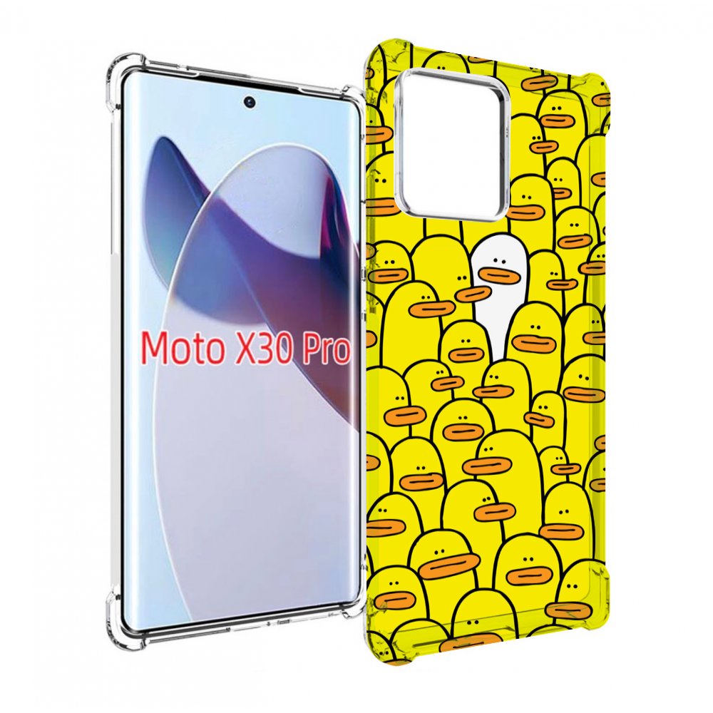 

Чехол MyPads белый среди желтых для Motorola Moto X30 Pro, Прозрачный, Tocco