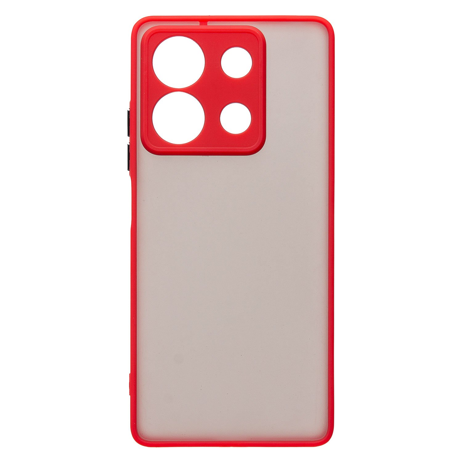 

Чехол для Xiaomi Redmi Note 13 5G пластиковый с окантовкой красный