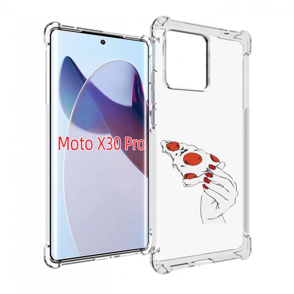 

Чехол MyPads белая-пицца для Motorola Moto X30 Pro, Прозрачный, Tocco