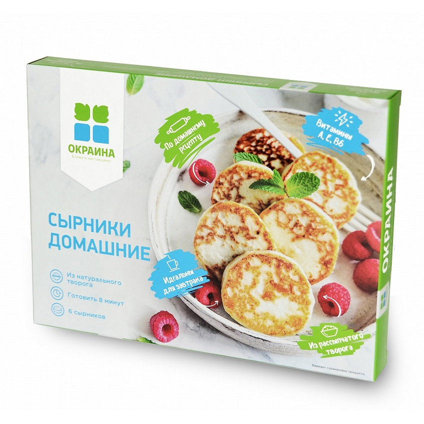 

Сырники Окраина Домашние замороженные 360 г