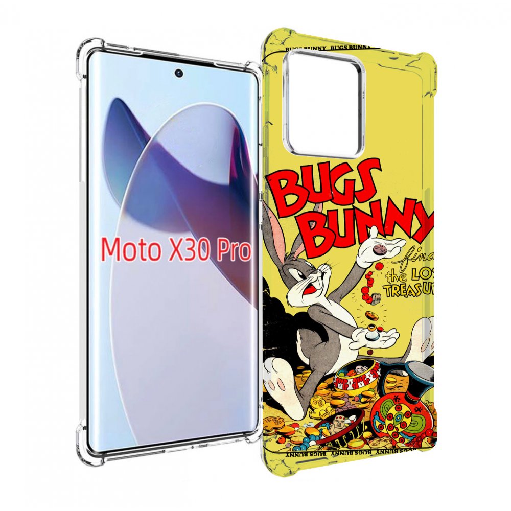 

Чехол MyPads бакс-банни-и-еда для Motorola Moto X30 Pro, Прозрачный, Tocco