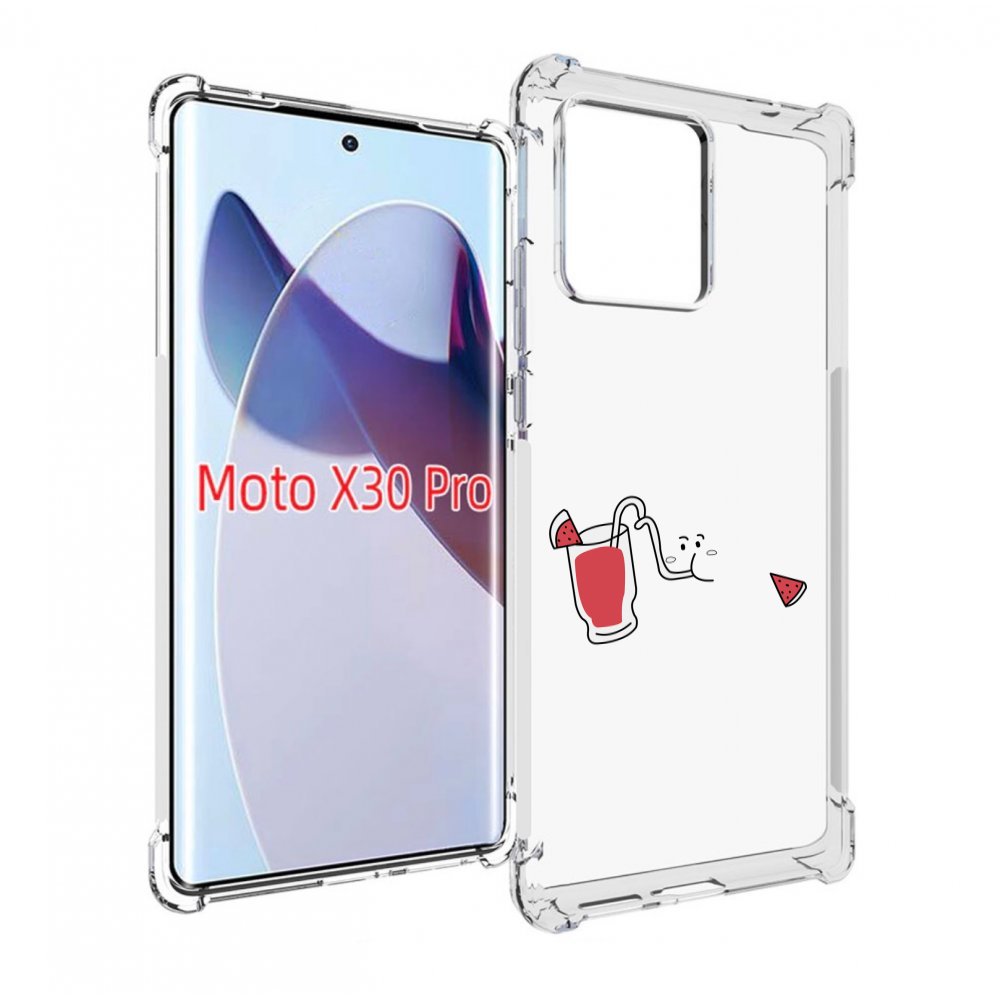 

Чехол MyPads арбузный-напиток для Motorola Moto X30 Pro, Прозрачный, Tocco