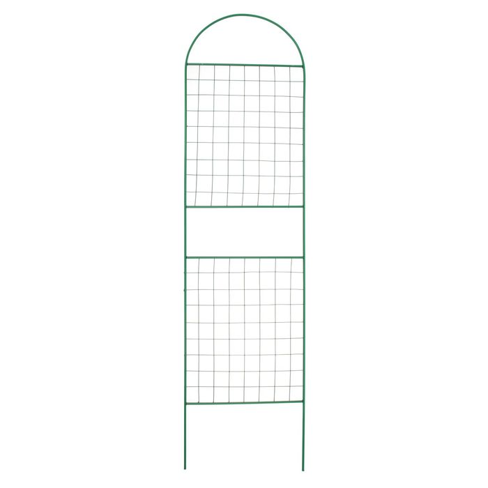 Шпалера для растений Сетка комбинированная металл зеленая 2083065 187 х 50 см 1 шт. зеленый