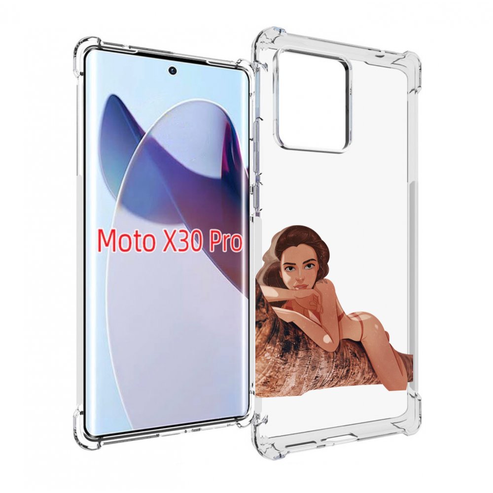 

Чехол MyPads амазонка-на-дереве для Motorola Moto X30 Pro, Прозрачный, Tocco