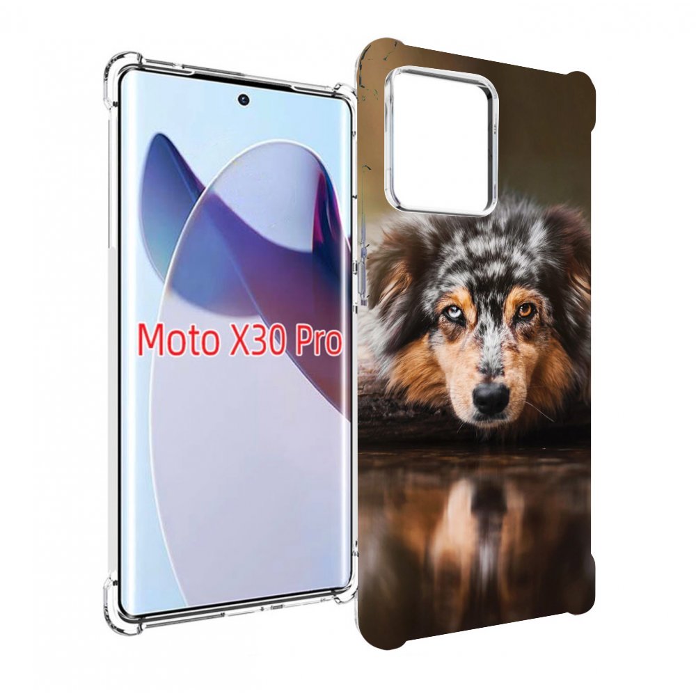 

Чехол MyPads австралииская овчарка для Motorola Moto X30 Pro, Прозрачный, Tocco