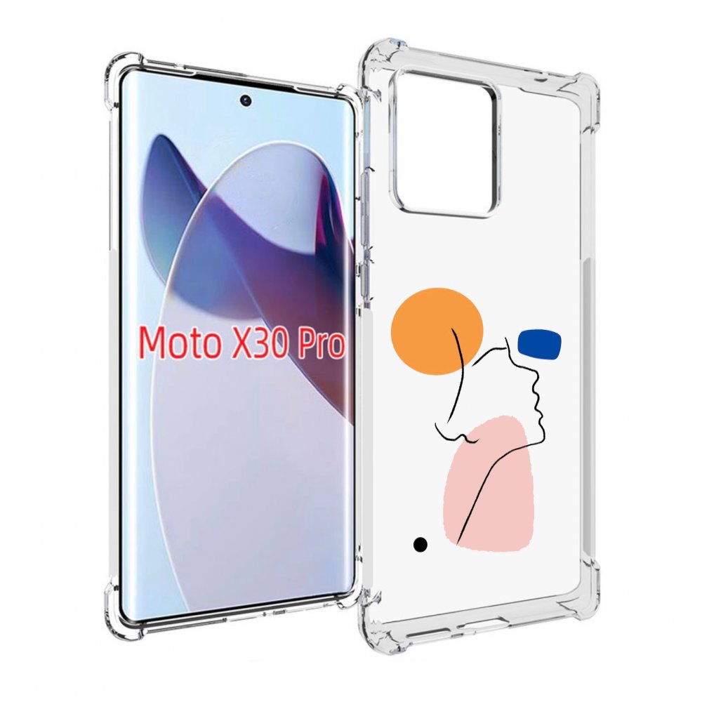 

Чехол MyPads абстракция девушки женский для Motorola Moto X30 Pro, Прозрачный, Tocco