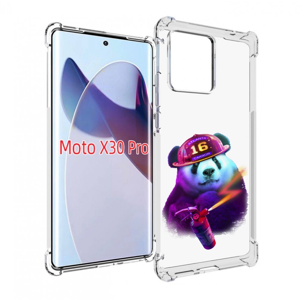 

Чехол MyPads Яркая панда детский для Motorola Moto X30 Pro, Прозрачный, Tocco