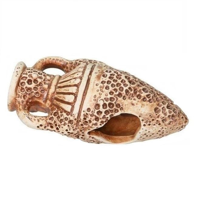 Декор для аквариума Орловская керамика Гидрия 50 ,светло-коричневый, керамика, 5х4,5х10 см