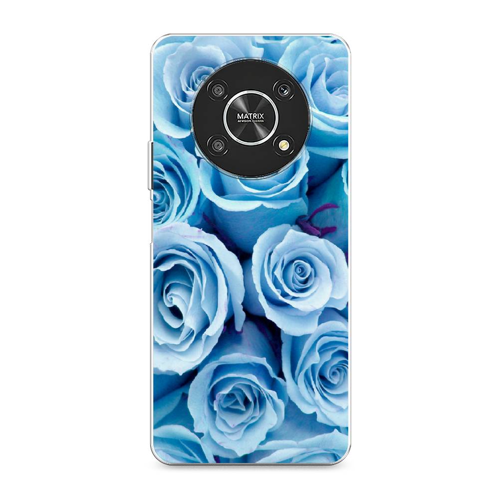 

Чехол Awog на Honor X9 4G/Magic4 Lite 4G "Лазурные розы", Разноцветный, 6108650-8