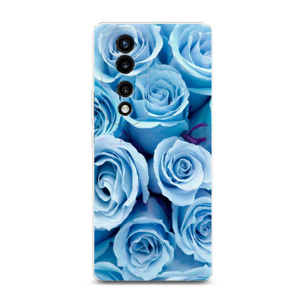 

Силиконовый чехол "Лазурные розы" на Honor 70 Pro, 6108350-8