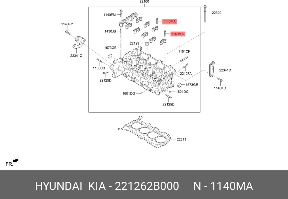 

Болт М5 Hyundai/Kia 221262b000 Hyundai-KIA арт. 22126-2B000