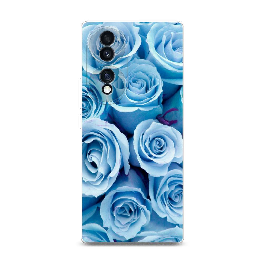 

Чехол Awog на Honor 70 "Лазурные розы", Разноцветный, 6108250-8