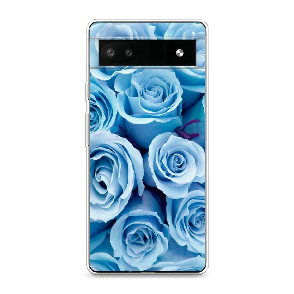

Чехол Awog на Google Pixel 6A "Лазурные розы", Разноцветный, 271150-8