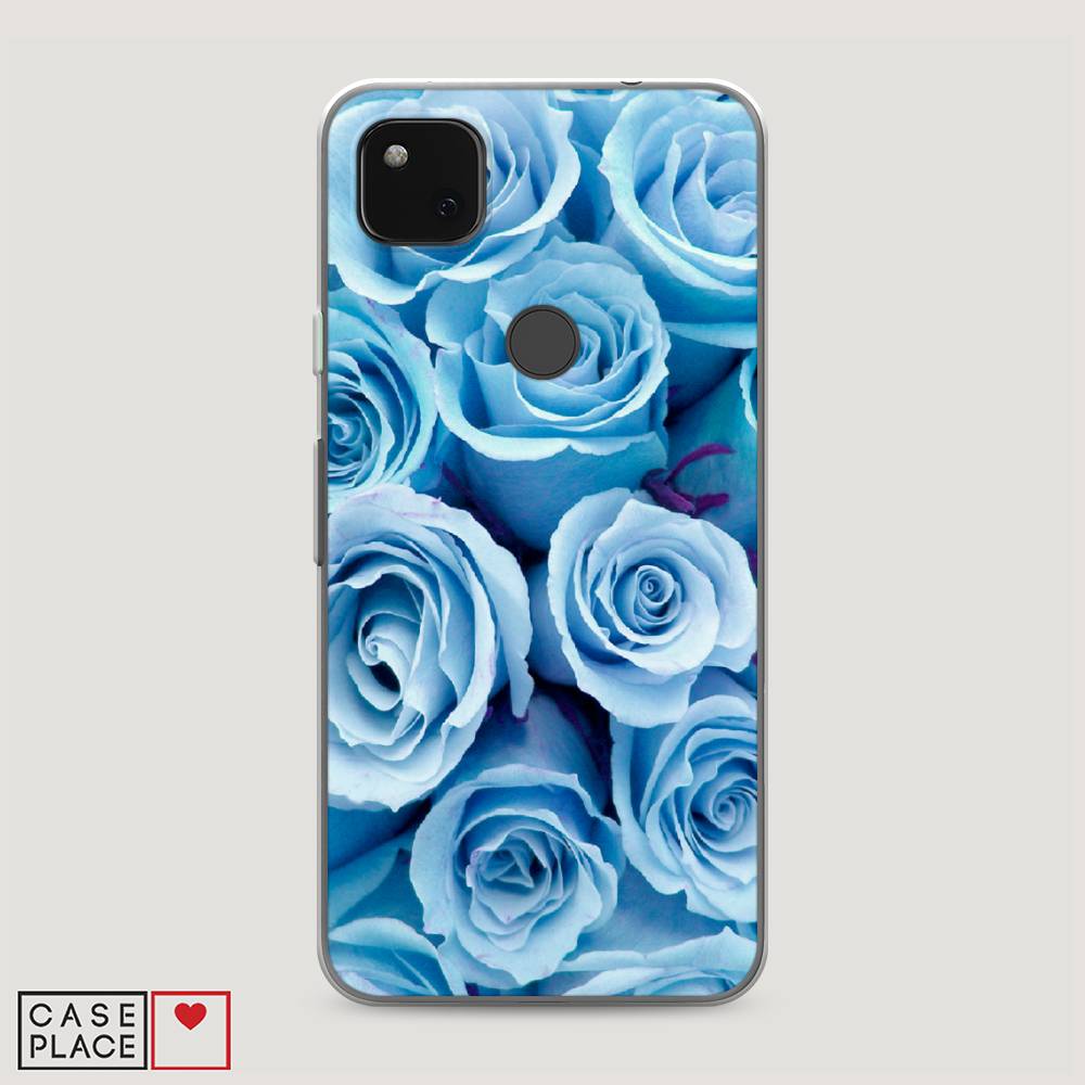

Чехол Awog на Google Pixel 4A "Лазурные розы", Разноцветный, 270650-8