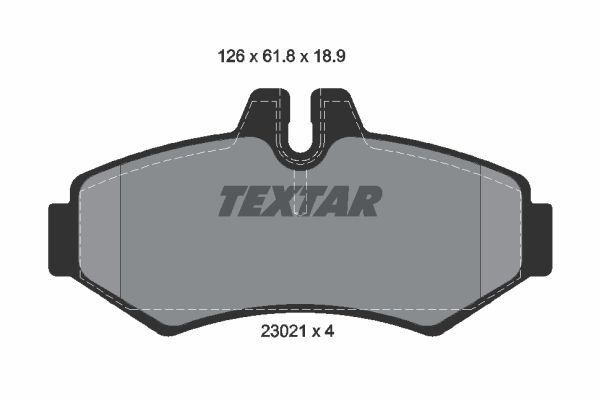 

Тормозные колодки Textar дисковые 2302101