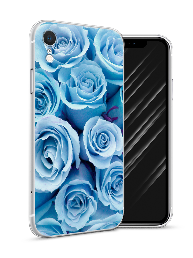 

Чехол Awog на Apple iPhone XR (10R) / Айфон XR (10R) "Лазурные розы", Разноцветный, 12050-8