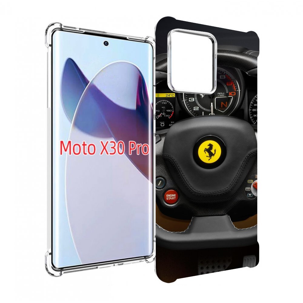 

Чехол MyPads Ферарри для Motorola Moto X30 Pro, Прозрачный, Tocco