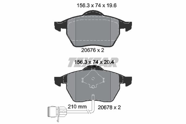 

Тормозные колодки Textar дисковые 2067602