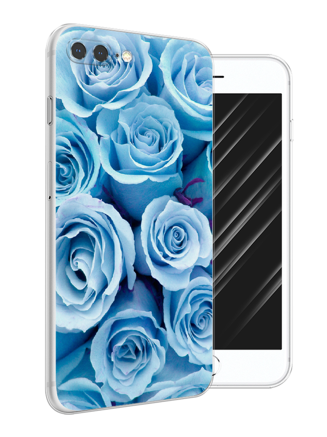 

Чехол Awog на Apple iPhone 7 Plus / Айфон 7 Plus "Лазурные розы", Разноцветный, 10750-8