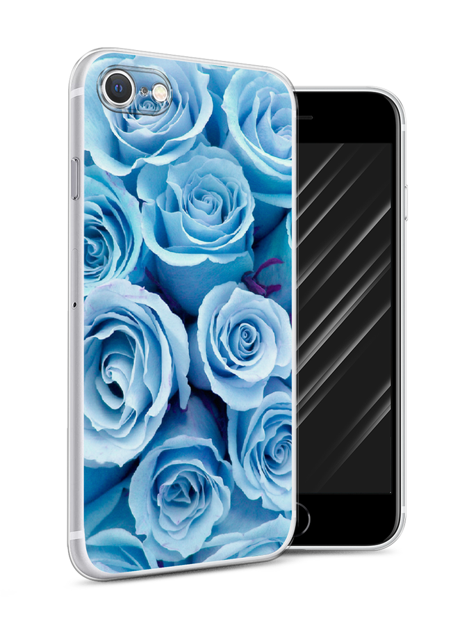 

Чехол Awog на Apple iPhone 7 / Айфон 7 "Лазурные розы", Разноцветный, 10650-8
