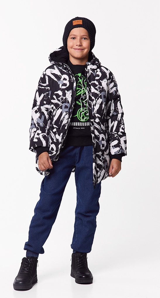 

Куртка детская Kari AW24C1143, белый- черный, 128, 236046