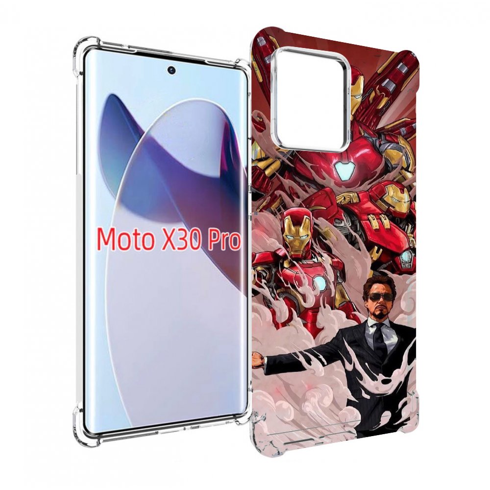 

Чехол MyPads Тони-Старк-и-костюмы для Motorola Moto X30 Pro, Прозрачный, Tocco