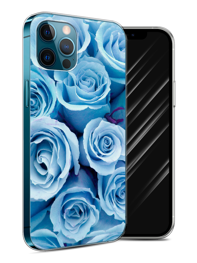 

Чехол Awog на Apple iPhone 12 / Айфон 12 "Лазурные розы", Разноцветный, 12550-8