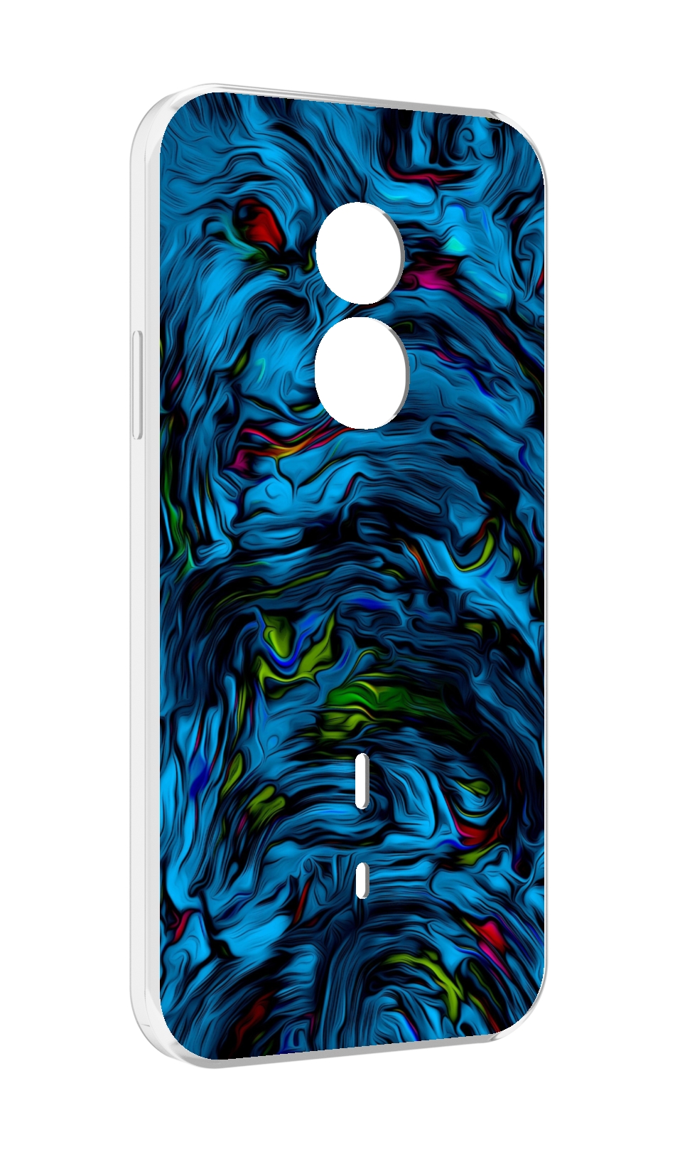 

Чехол MyPads голубая краска в темноте для Doogee S51, Прозрачный, Tocco
