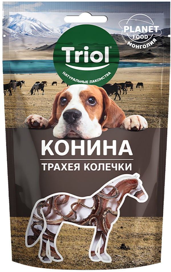 

Лакомство для собак Triol, трахея, конина, 30г