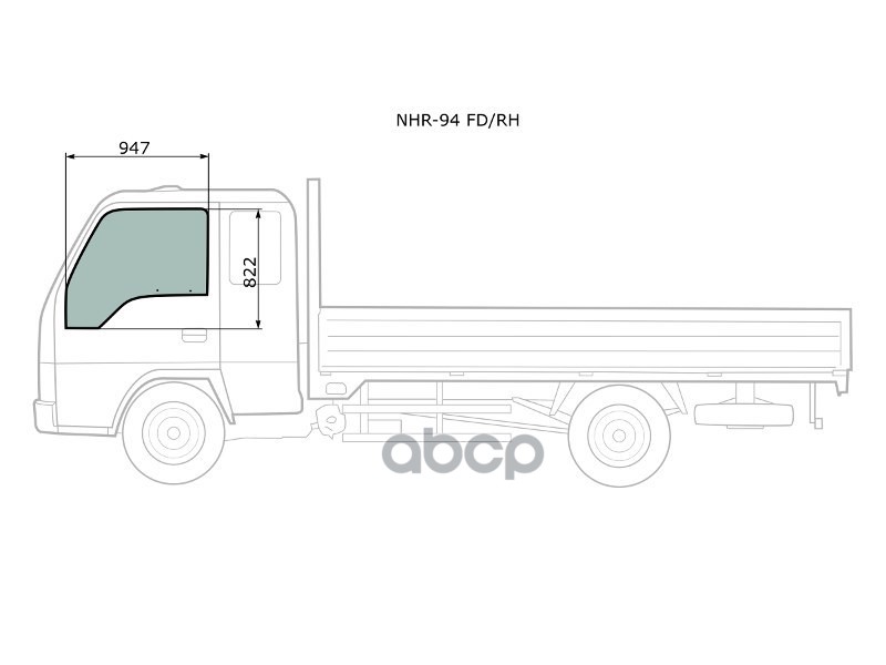 

Стекло Переднее Правое Опускное Isuzu Elf Cabover Truck Hi-Cab 1993- Xyg Арт. Nhr-94 Fd/Rh