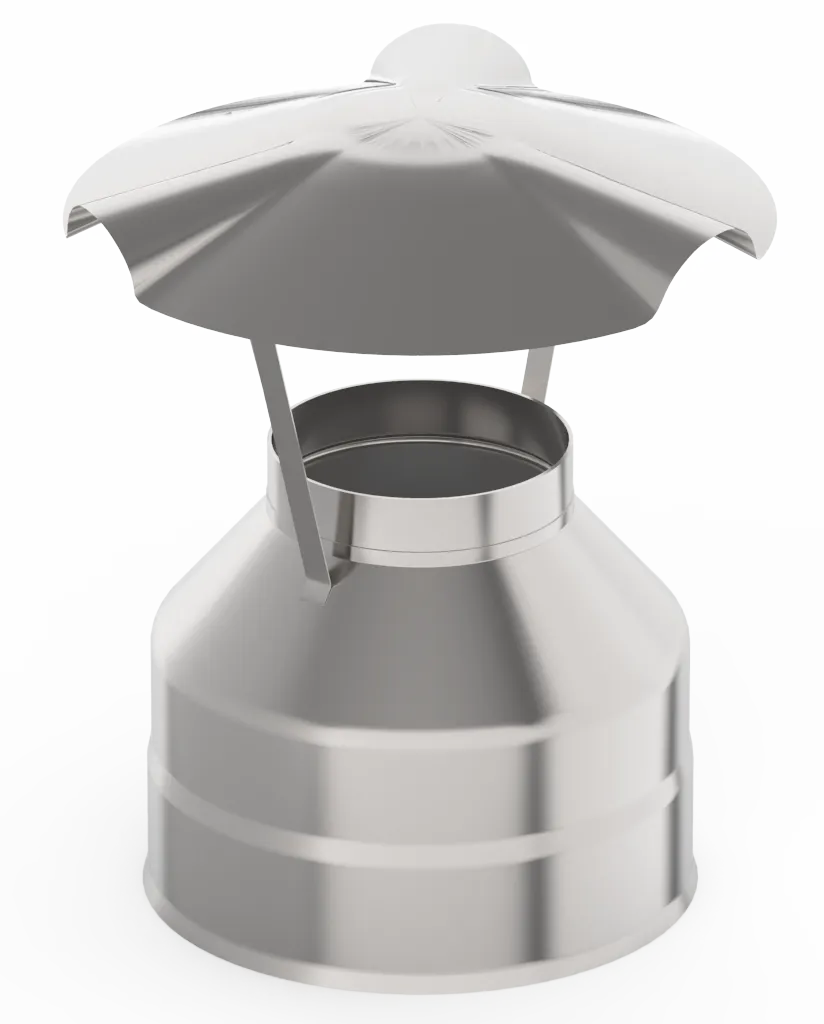 

Оголовок ф 115х200, AISI 439/439, 0,5мм/0,5мм, (К), тип-2