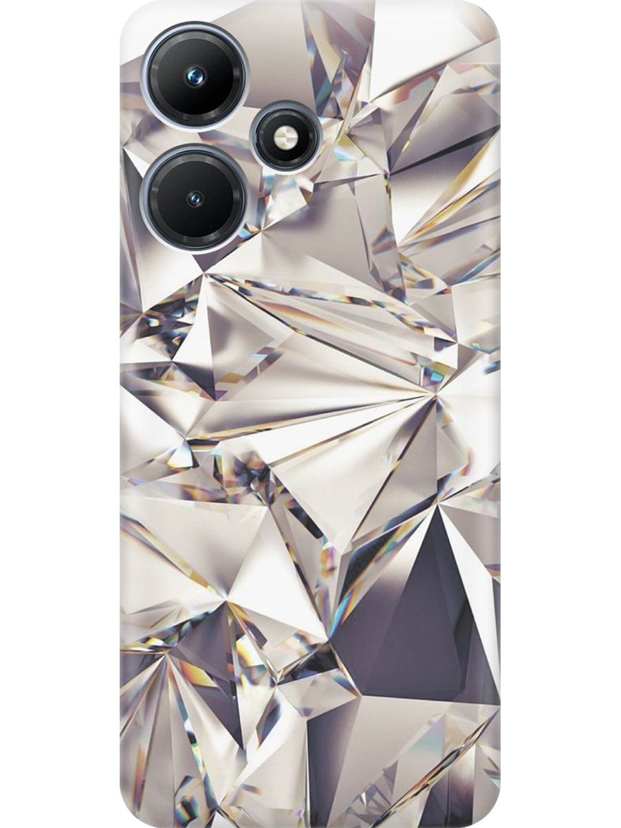 

Силиконовый чехол на Infinix Hot 30i с принтом "Алмазные грани", Прозрачный;серый;черный, 769389331