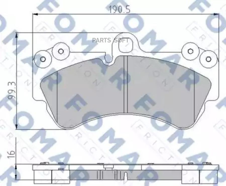 

Тормозные колодки FOMAR-FRICTION передние fo891581