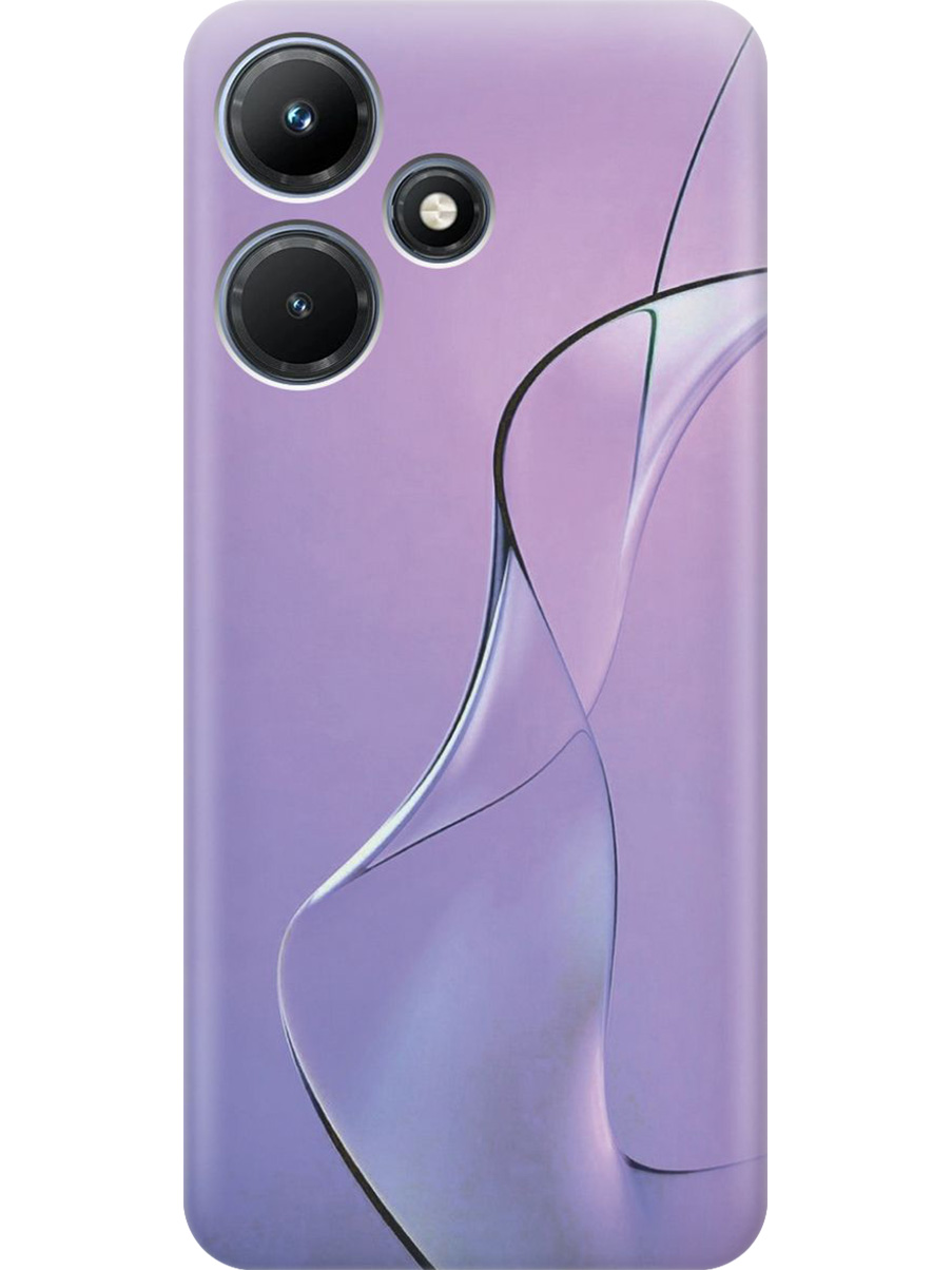 

Силиконовый чехол на Infinix Hot 30i с принтом "Сиреневый изгиб", Прозрачный;розовый;фиолетовый, 769389331