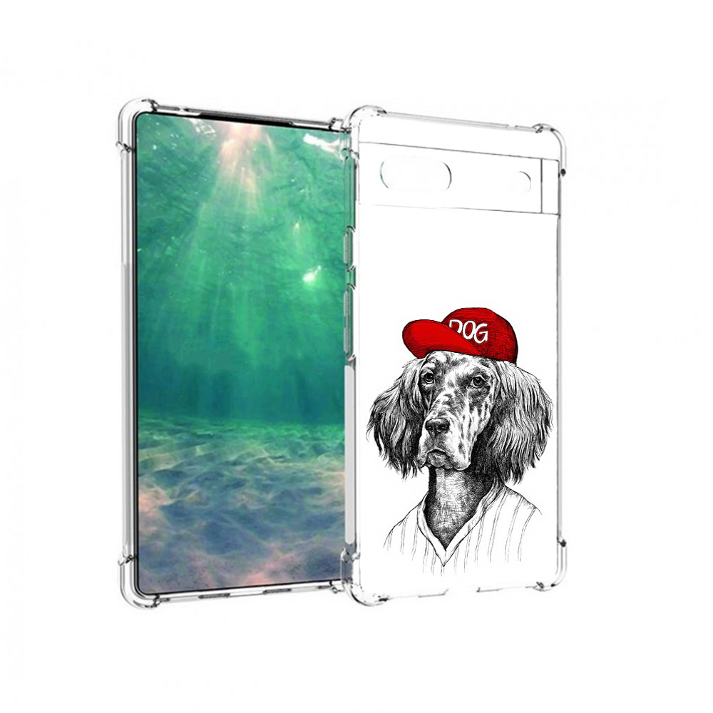 

Чехол MyPads Tocco для Google Pixel 6A дог, Прозрачный, Tocco