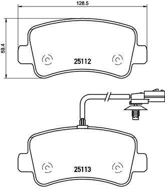 

Р68063_Колодки Дисковые Задние Ореl Моvаnо 2.3Сdтi Fwd 10> BREMBO p68063