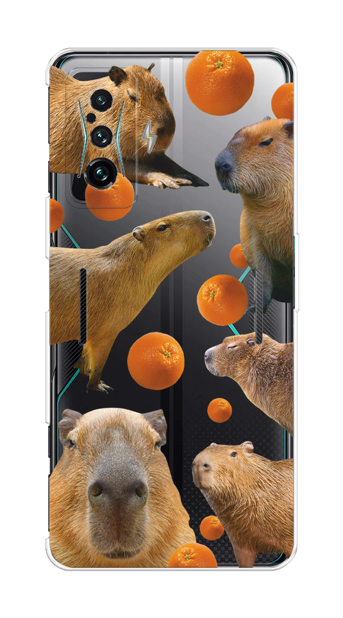 

Чехол на Xiaomi Redmi K50 GE/Poco F4 GT "Капибара и апельсины", 314950-1