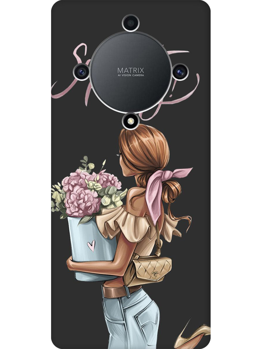 

Силиконовый чехол на Honor X9a/Magic5 Lite с принтом матовый черный 952392, Черный;прозрачный;голубой;розовый, 769394775