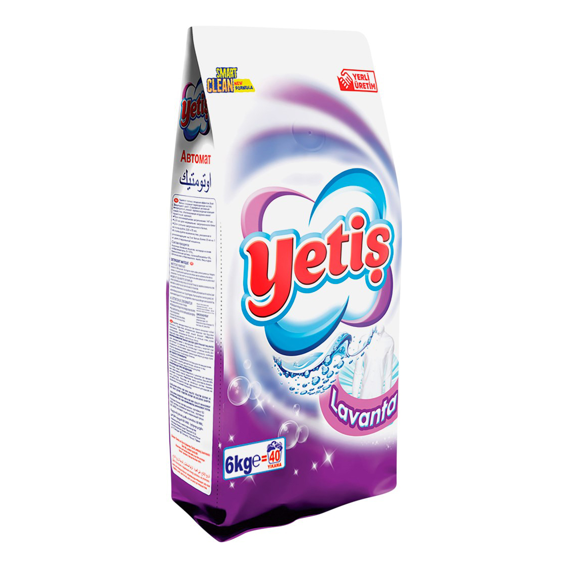 

Стиральный порошок Yetis Лаванда для цветного белья 6 кг