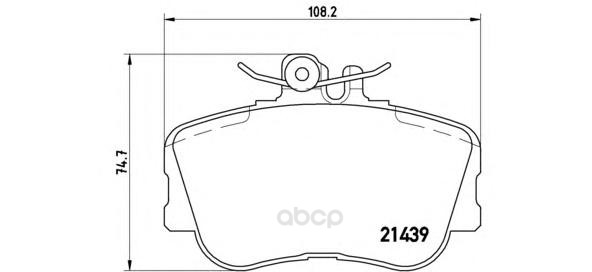 

Колодки Торм.Пер/Дат BREMBO p06017