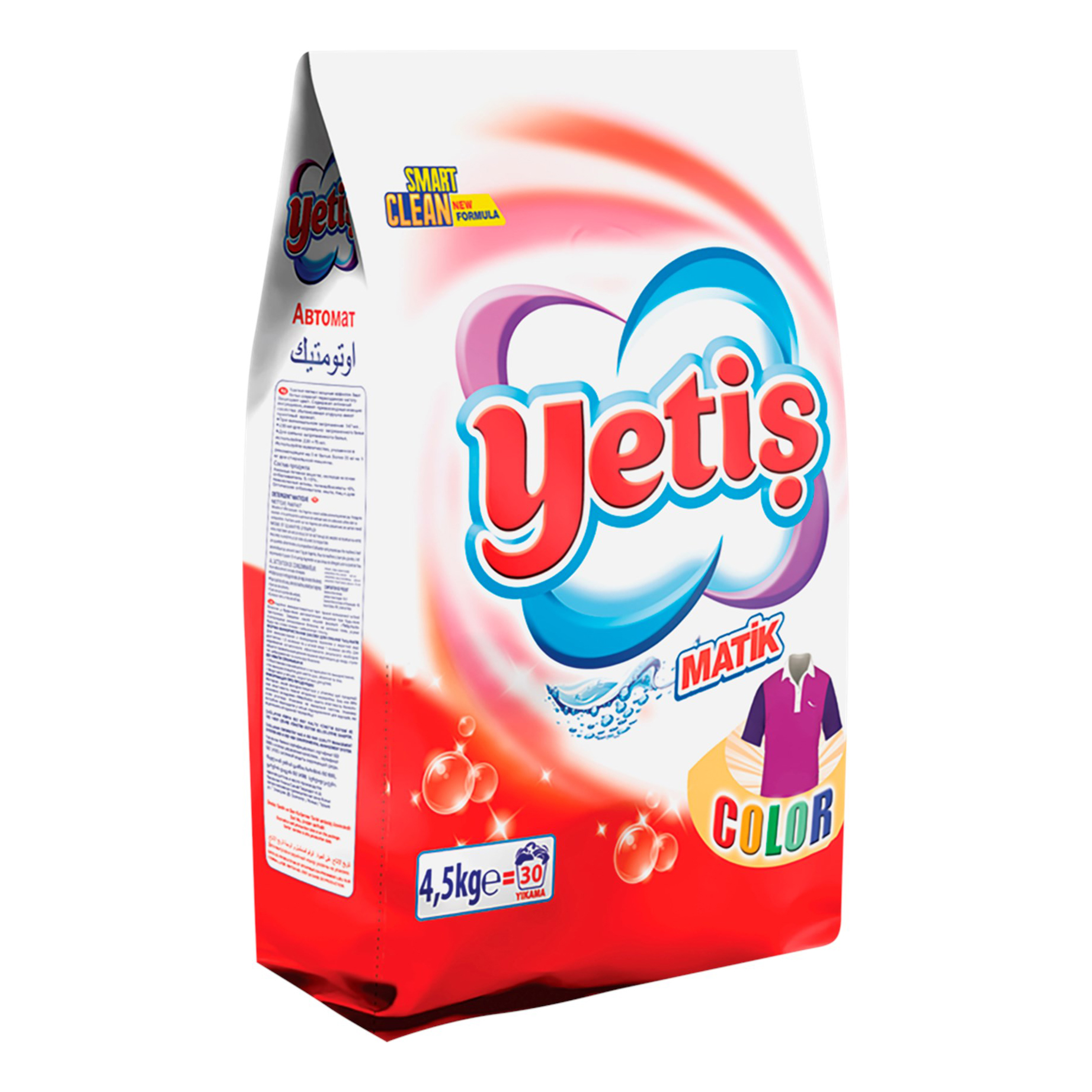 

Стиральный порошок Yetis Color для цветного белья 4,5 кг