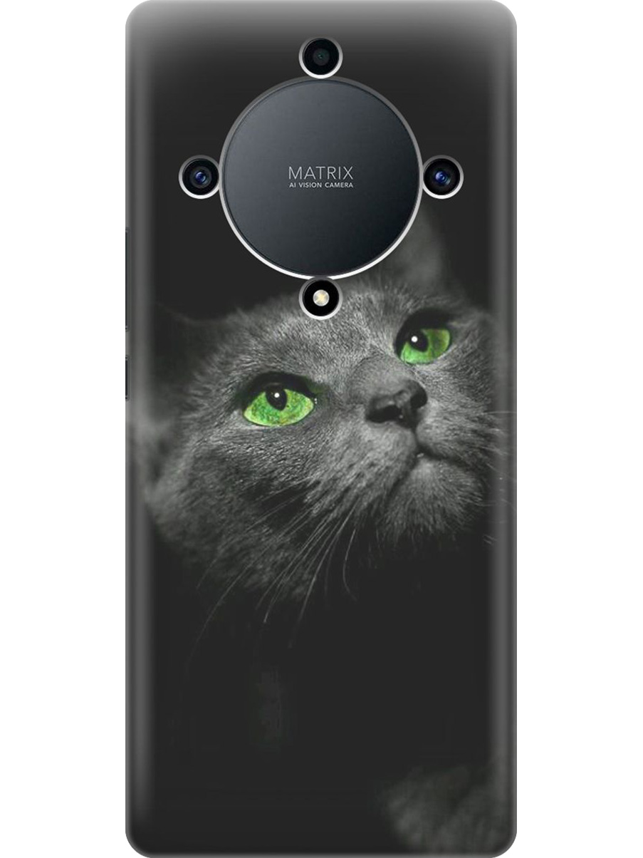 

Силиконовый чехол на Honor X9a/Magic5 Lite с принтом "Зеленоглазая кошка", Прозрачный;зеленый;серый;черный, 769394711