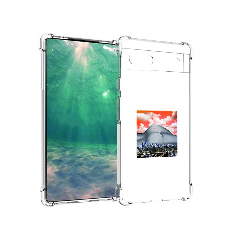 

Чехол MyPads Tocco для Google Pixel 6A город с девушкой на фоне, Прозрачный, Tocco