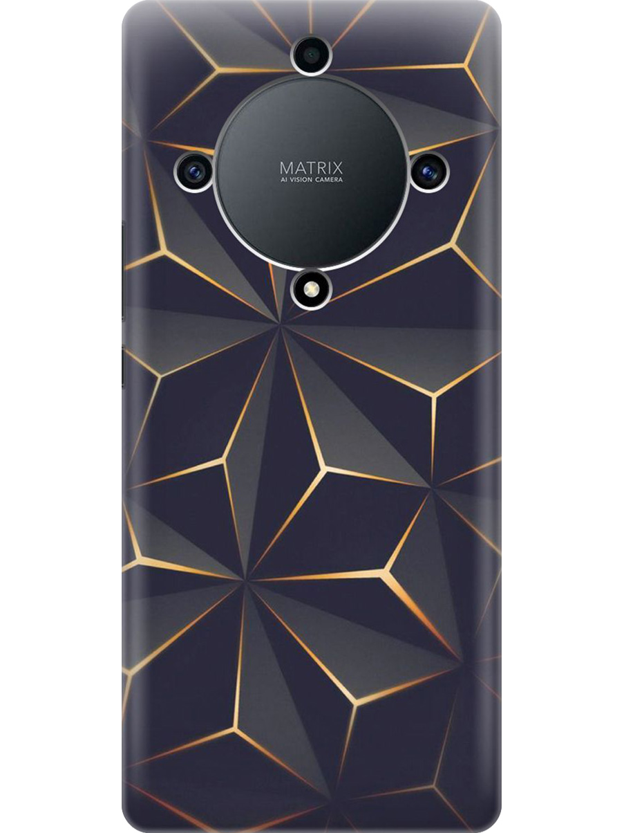 

Силиконовый чехол на Honor X9a / Magic5 Lite с принтом "Графитовый узор", Прозрачный;оранжевый;черный, 769394731